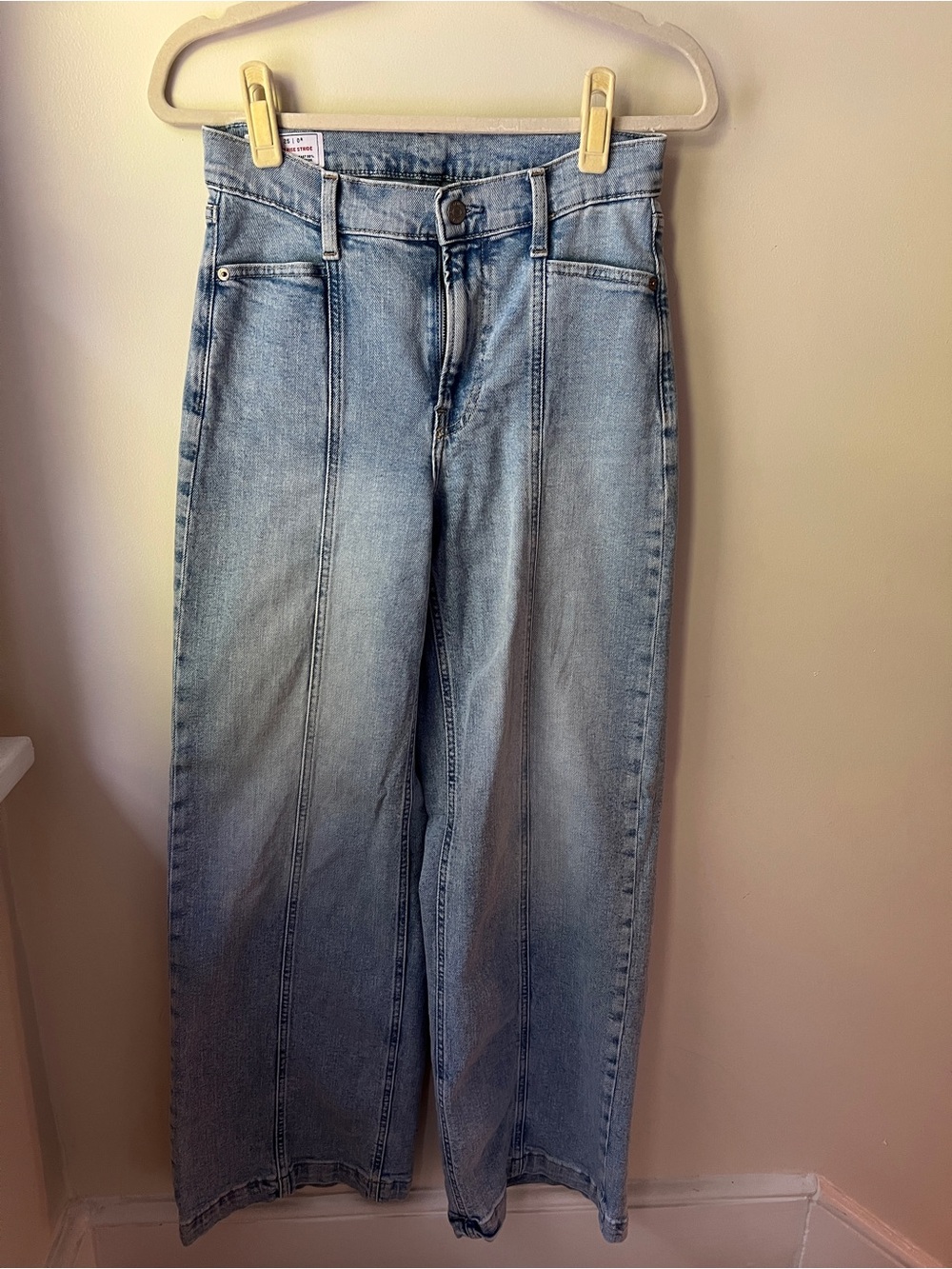 GAP Light Blue High-Rise Wide-Leg Jeans